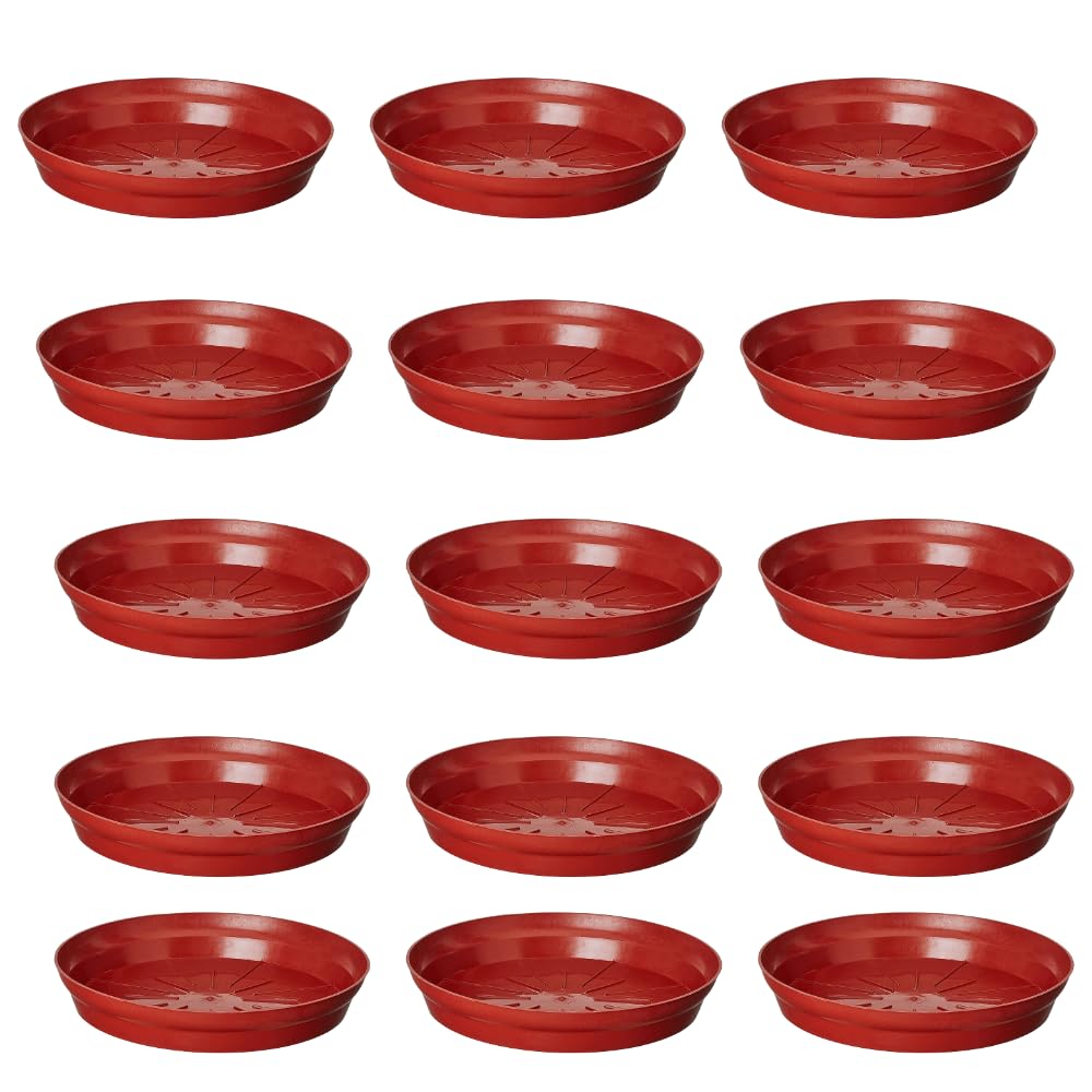 BHAJANLAL GREENERY Plastic Bottom Tray Saucer, Plate 8" Suitable for 10 inch, 12 inch, Round Pot, Terracotta Color Set of 15 Pieces (B09FGNQ6TJ) Amazon Price History, Amazon Price Tracker
