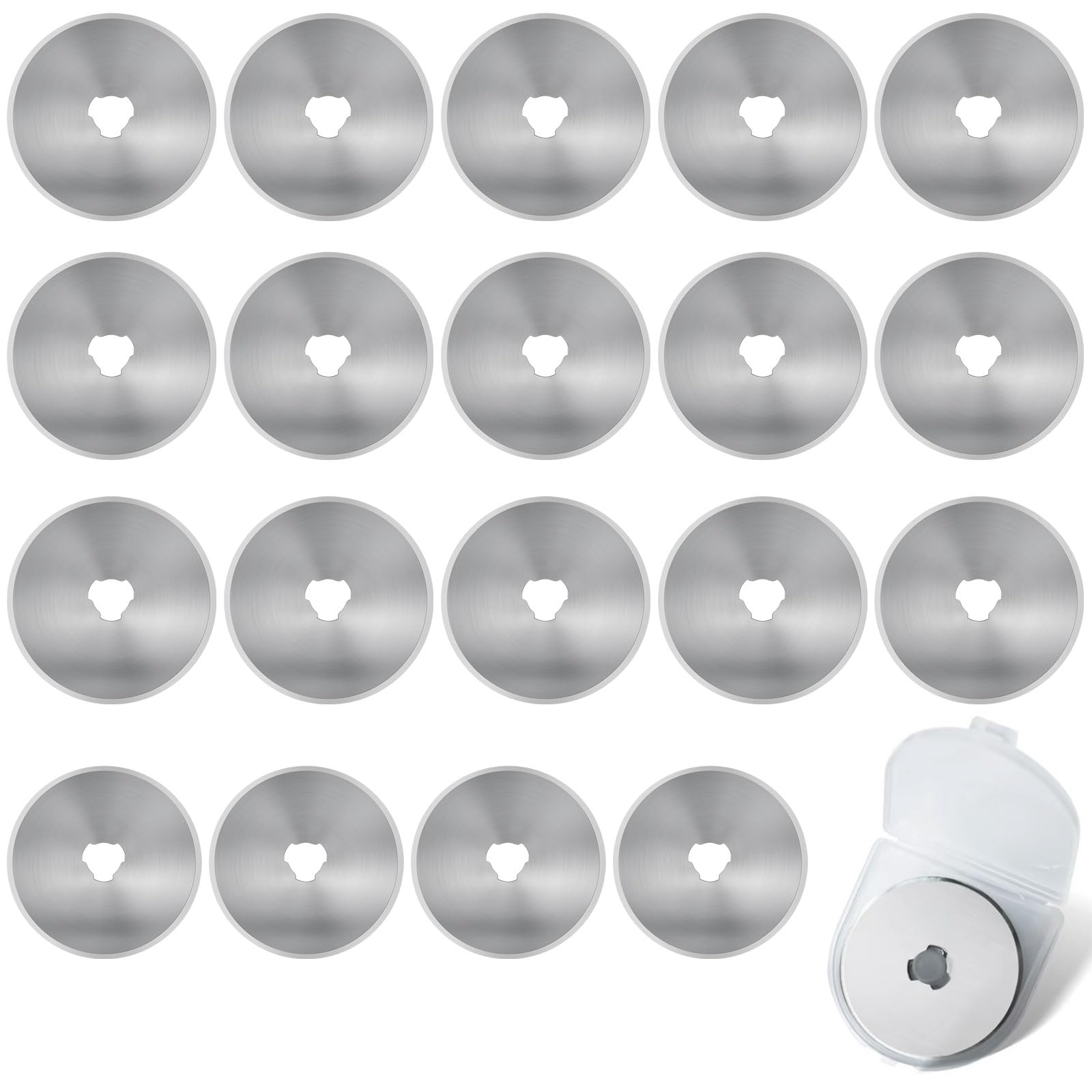 20 Lame Rotanti Da 45mm Per Taglierino - Ricambio Affilato Per Quilting E Cucito - Foto 7