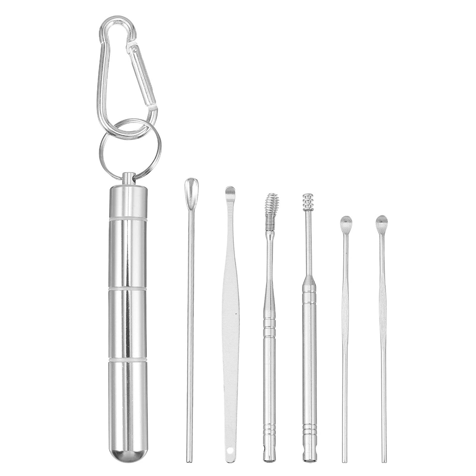 Healifty Ear Cleaner Ear Cleaning Tool Ear Pick Earwax Removal Kit 7pcs Tool Set Ear Remover Tool with a Storage Box Ear Cleaner Ear Cleaning Tool