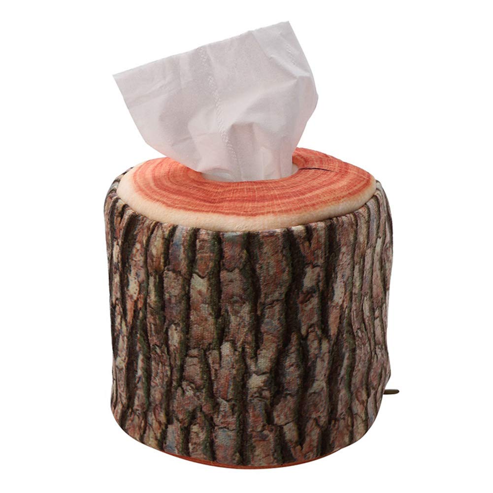 Dealinkee Tissue Holder, Tissue Dispenser, Imitation Tree Bark Tissue