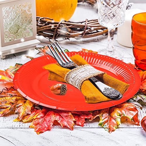 Peony Man Colorful Paper Plates 9 Inch Fall Disposable Dinner Plates Birthday Party Round Plates Decorative Dining Paper Tableware For Autumn Fall Party Birthday Dinner Favors, 50 Pcs #TOP6