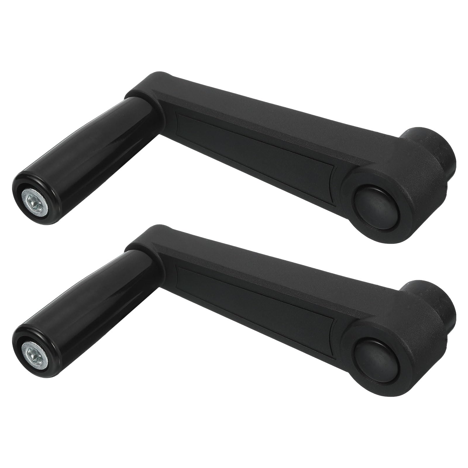 uxcell 2Pcs 12x126mm (Dia x L) Revolving Handwheel Machine Handle