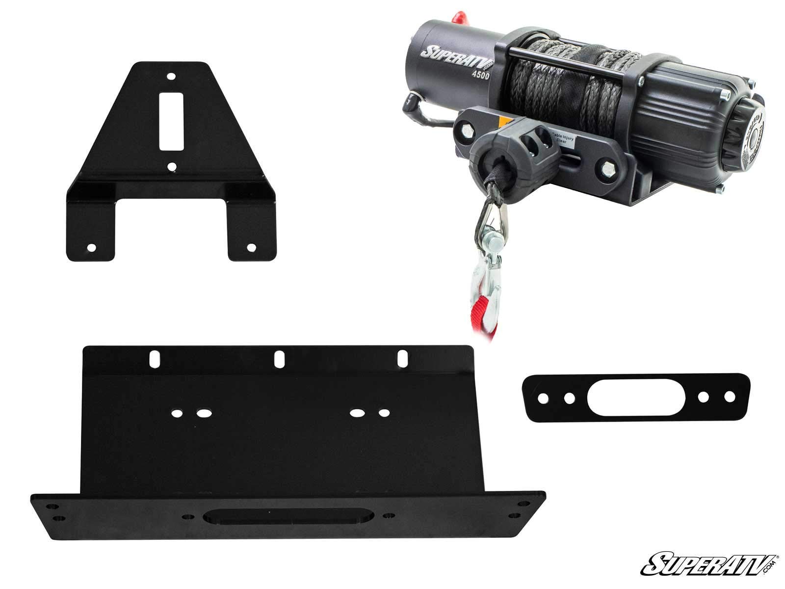 Buy SuperATV Black Ops 4500 lb Winch with Winch ing Plate for 20092010