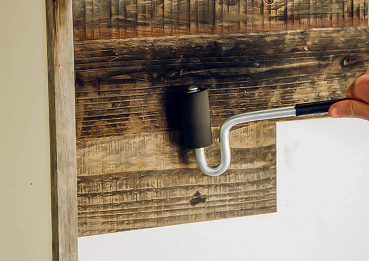 Weekend Walls Reclaimed Weathered Redwood DIY Easy Peel and Stick