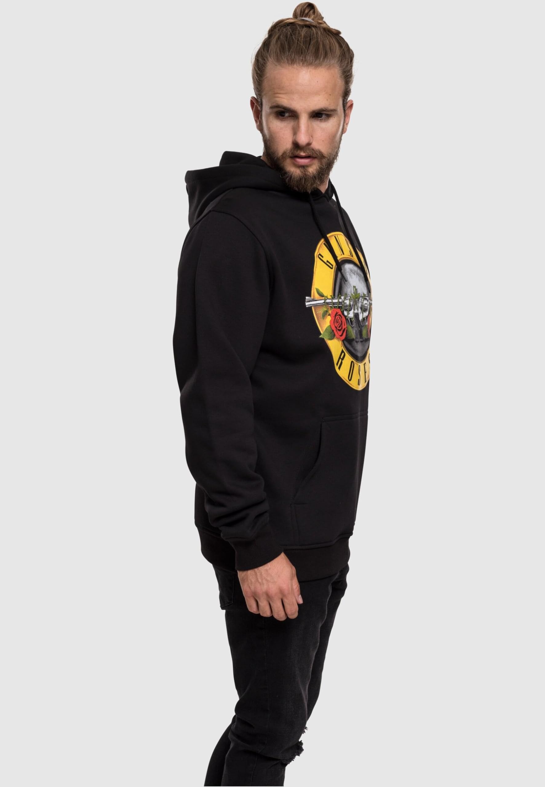 MERCHCODE Mc056-guns N' Roses Logo Hoody Sudadera con Capucha Hombre (Pack de 1)
