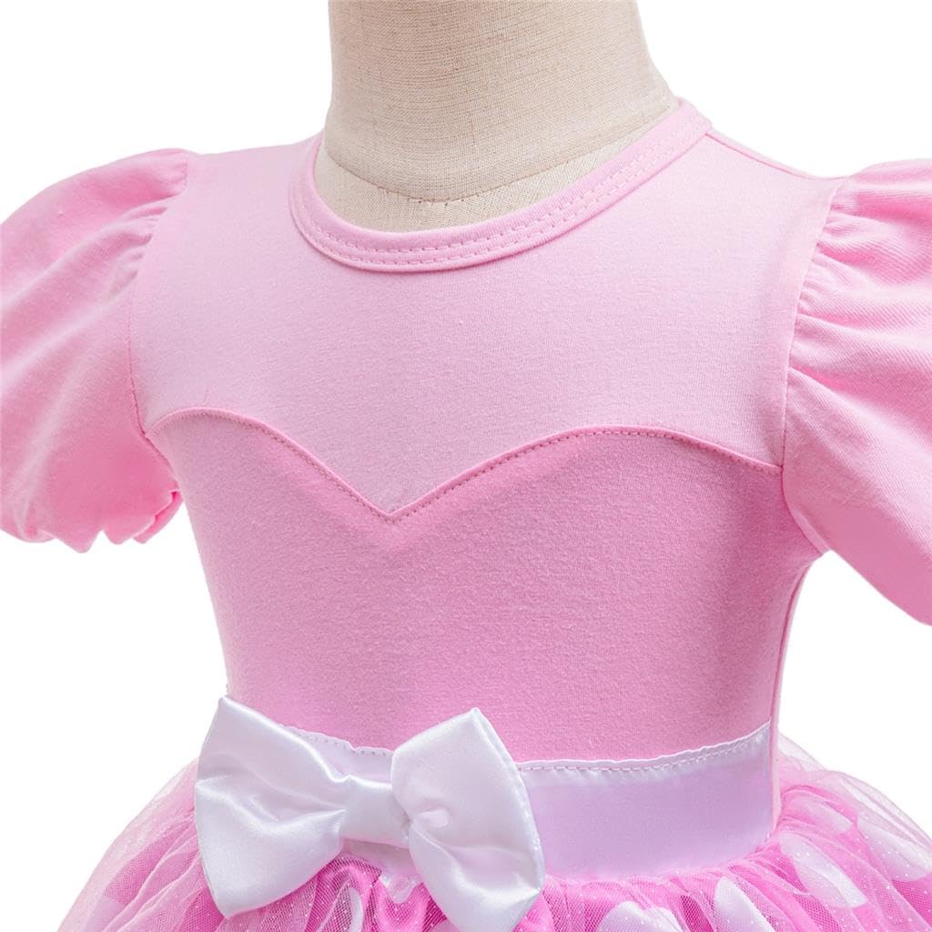 Lito Angels Vestito Bebè Principessa, Set Pagliaccetto Tutina per Bimba Neonata con Fascia, Costume Outfit a Tema Fiaba per Carnevale Bambina 0-24 Mesi