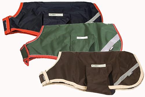 Rambo Newmarket - Mantas para perros, azul marino/rojo, talla XXL