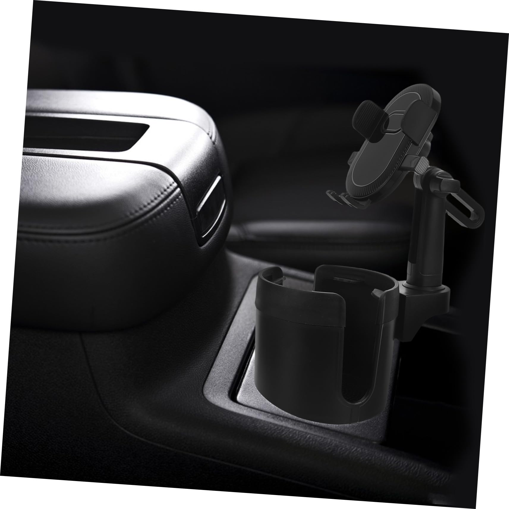 Operitacx Supporto Telefono Auto Portabicchiere Organizza Smartphone e Bevande Clip Sicura Compatibile Diverse Dimensioni Telefono e Tazze Facile Angolo Vista Resistente Usura