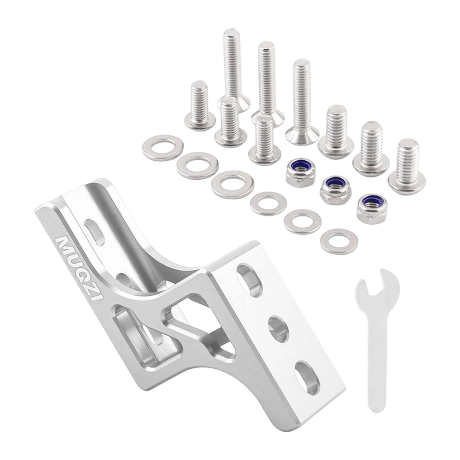 kowaku Folding Bike Nose Light Converter Front Bag Carriers Block Multifunction Sturdy DIY Modified for Bike Outdoor Activities, Silver