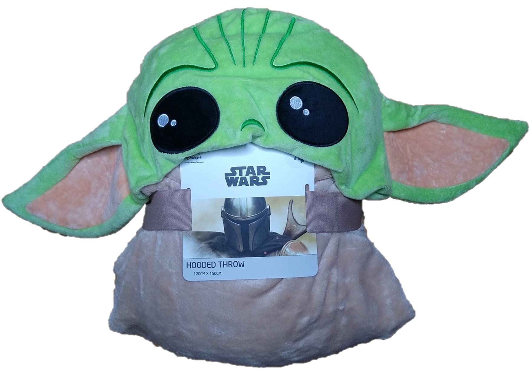 Primark StoreBaby Yoda Mandolorian Headed Fleece Throw Wrap Around Throw