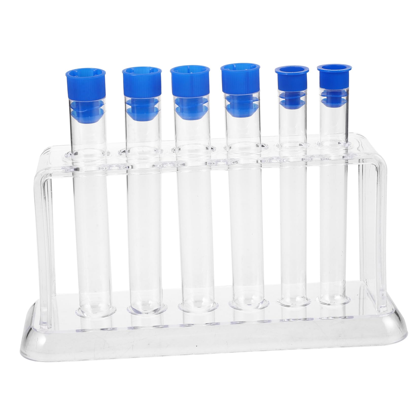 HEALLILY Vial Holder Rack Test-Tubes Plastic Tube Stand for Science Classroom Laboratory Test Tube Stand Random Color