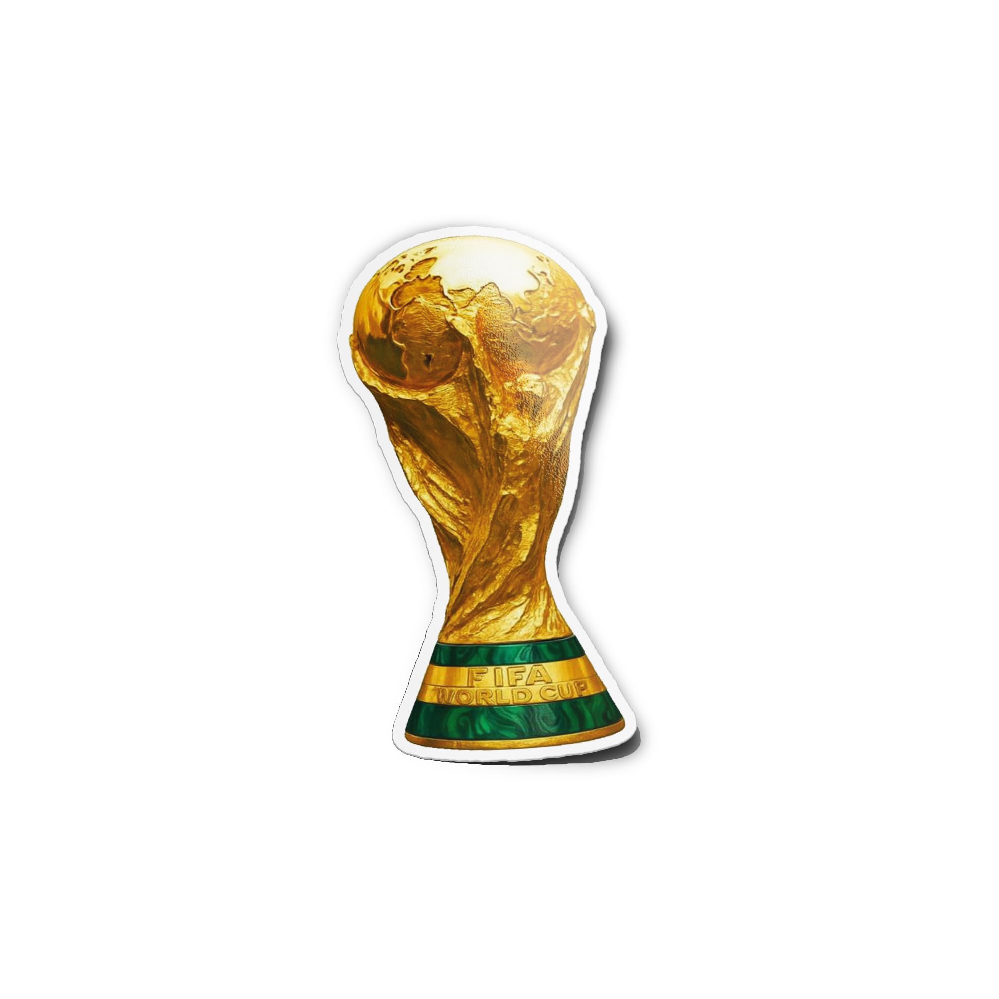 PACK AUTOCOLLANTS STICKERS Trophée Victoire Football Or Coupe du Monde vinyle Résistant Eau Uv Découpe Forme Déco Sport Fan Foot Mondial Pour Ordinateur Bouteille et Voiture Déco exterieur 9cm