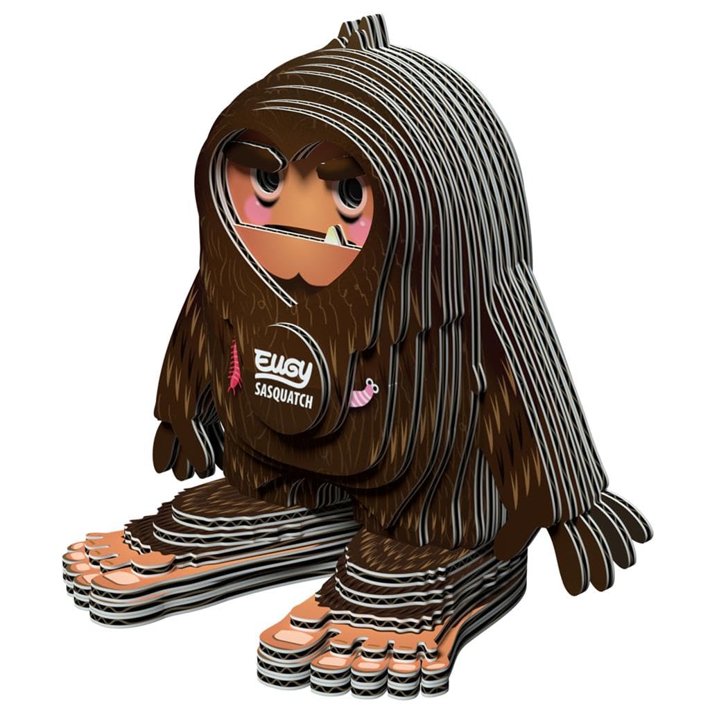 Eugy 098 Sasquatch. Eco-Friendly 3D Paper Puzzle-image