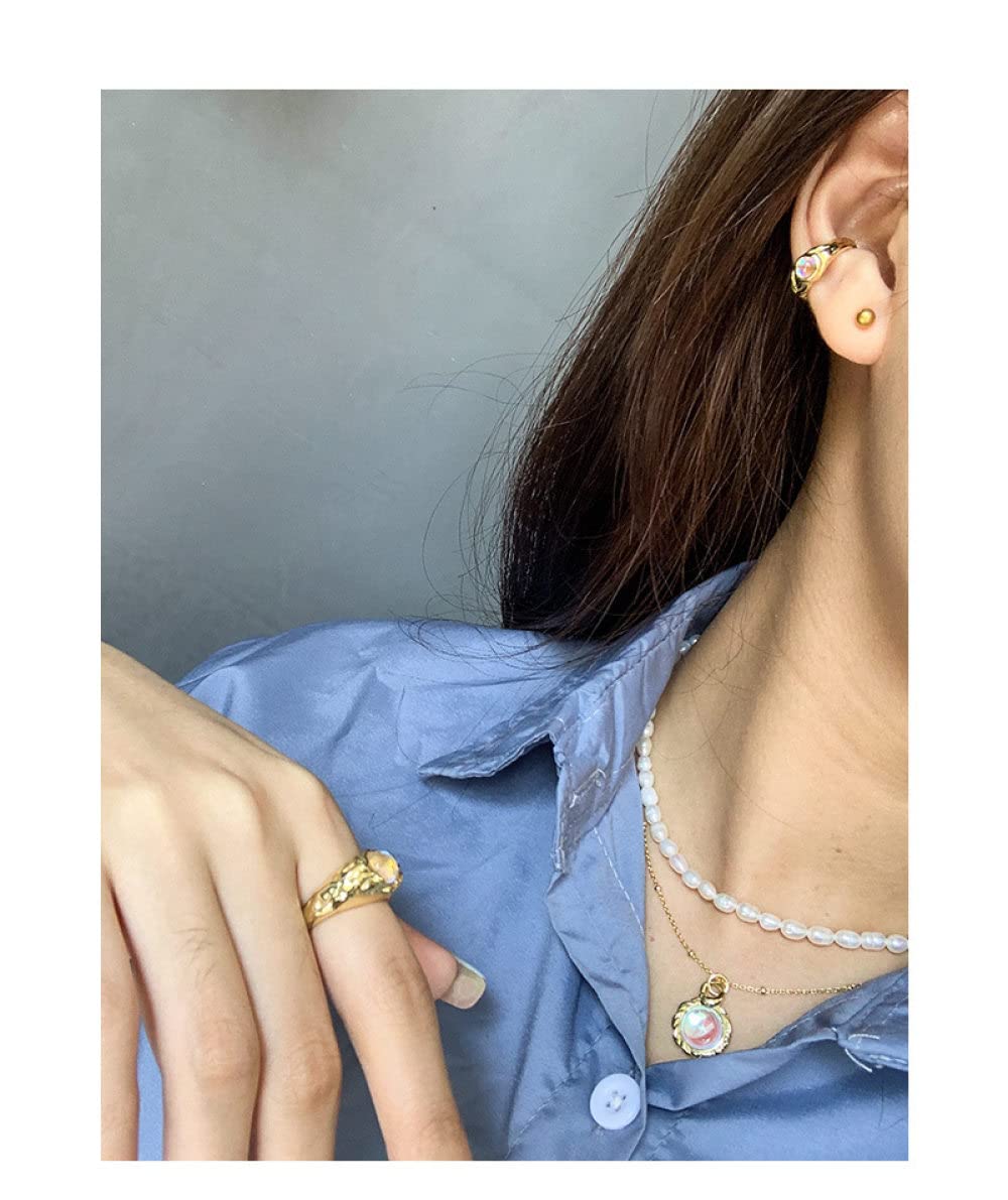 Anello Regolabile,S925 Anello In Argento Sterling Con Pietra Di Luna Anelli Regolabili Anello Aperto In Argento Anello Per Il Pollice Anello Eterno Fascino Di Nozze Gioielli Regali Per Uomini Ragazz