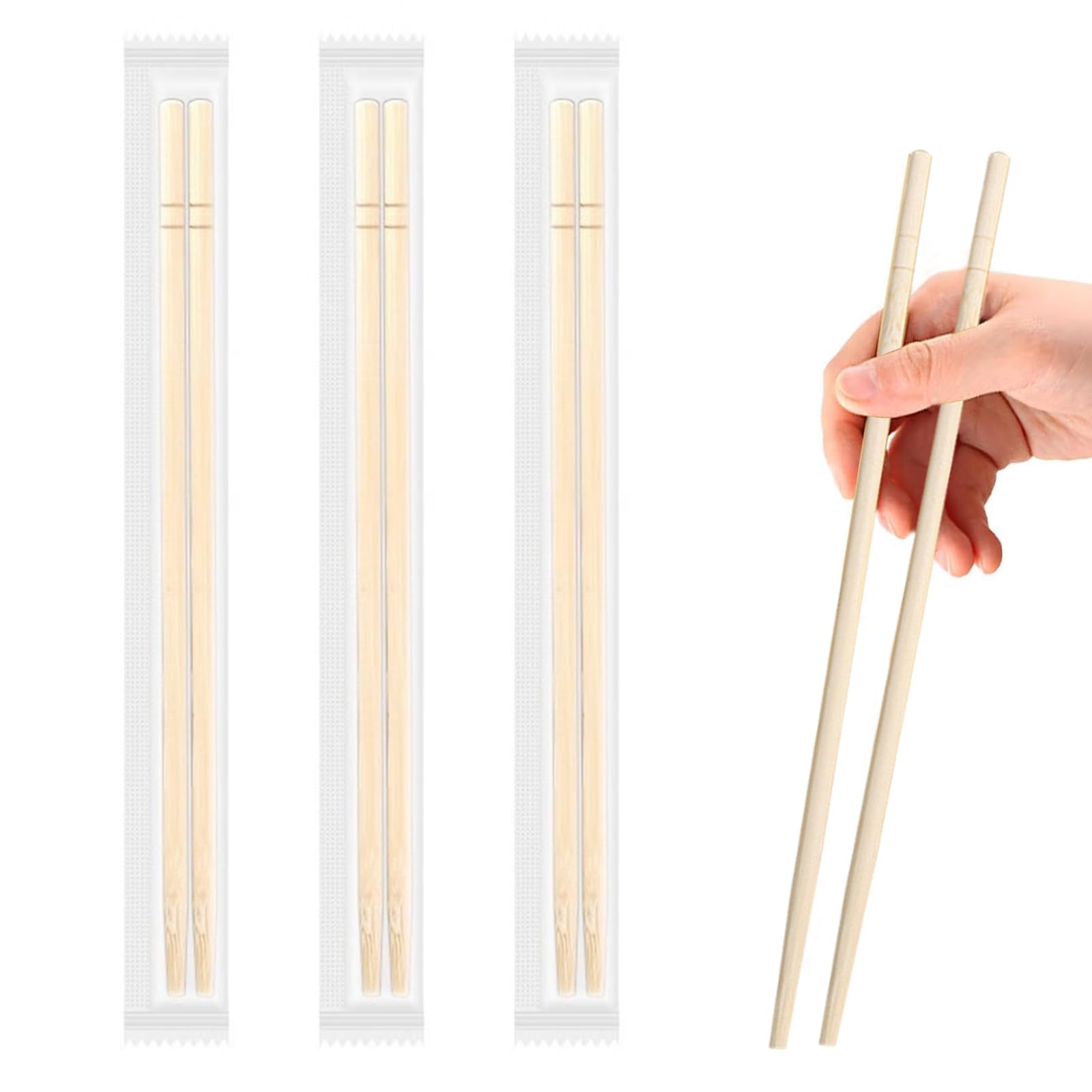 Photo 1 of **MISSING PARTS**8.5 Inch X 25 Pairs Disposable Chopsticks,Simplea and Minimalistic Design,More Size Choices 7"/8.5"/9.5"/12"