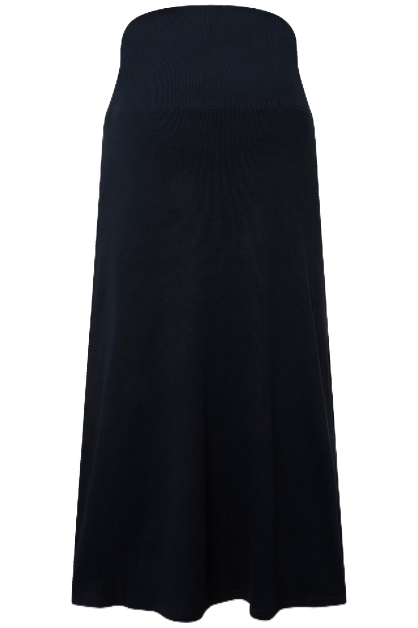 Ulla Popken Damen große Größen Übergrößen Plus Size Jerseyrock, A-Linie, Elastikbund, Seitenschlitze 831530