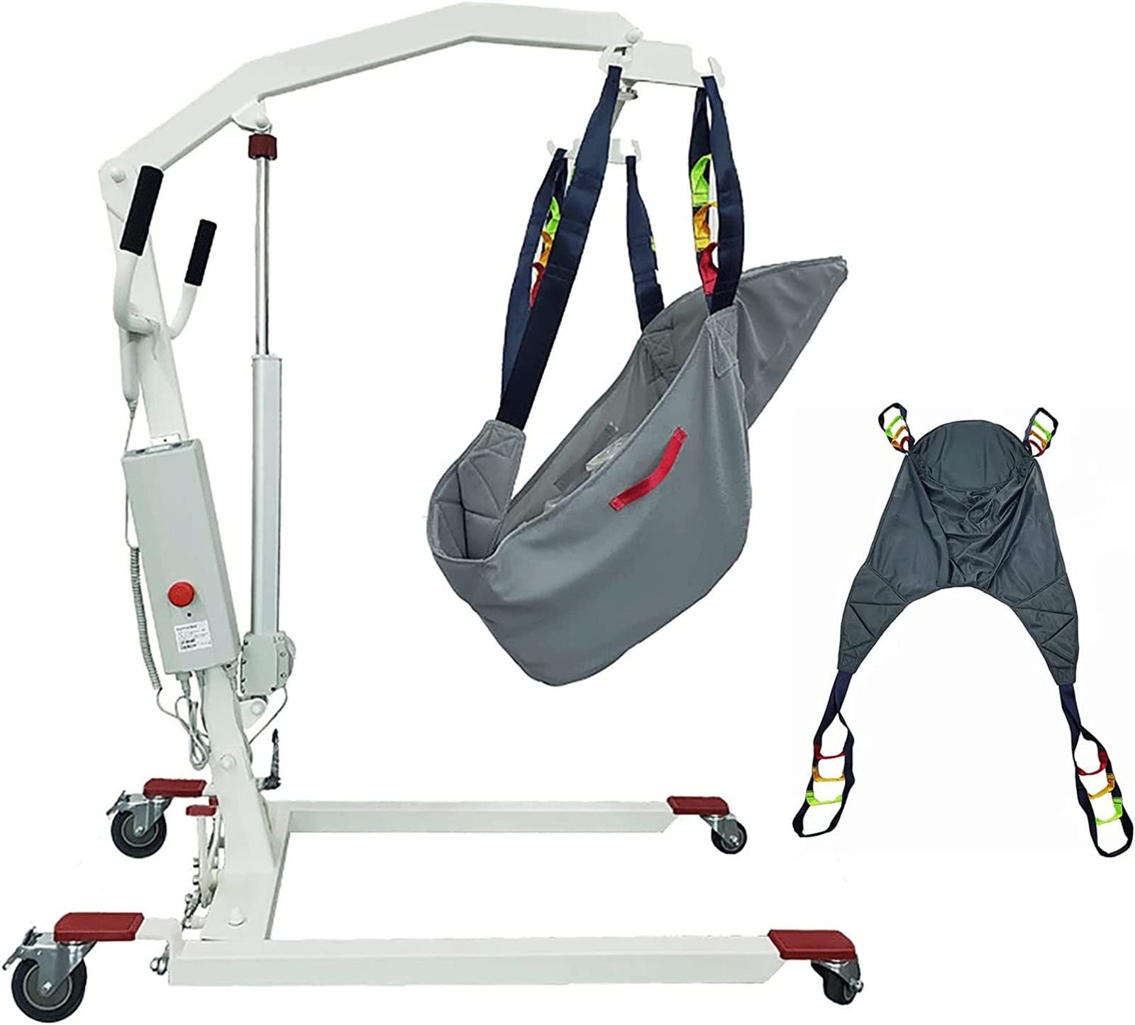 CEEBUS Arnés Elevación Paciente Cuerpo Completo, Grúa de Paciente, Eslinga De Elevación con Accesorios De Bucle,para Posicionamiento Y Elevación De La Cama,Enfermería, Cuidador No Incluye grua