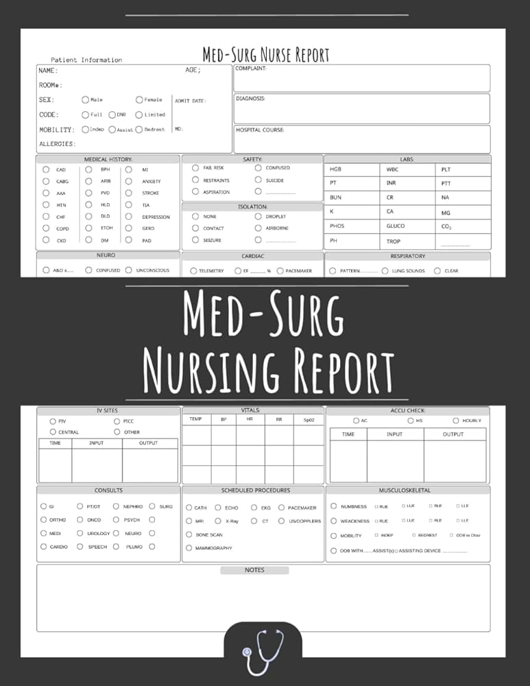 nurse-report-sheet-notebook-med-surg-nursing-report-sheet-single-patient-nurse-brain-sheet-icu-nurse-brain-report-sheet-organizing-notes-shifts-and-giving-receiving-report-nursing-brain-sheet-publishing-nursing for Free Printable Med Surg Nursing Report Sheet Nurse Report Sheet Notebook Med Surg Nursing Report Sheet: Single Patient Nurse Brain Sheet, ICU Nurse Brain Report Sheet, Organizing Notes Shifts And Giving Receiving Report | Nursing Brain Sheet: Publishing, Nursing for Free Printable Med Surg Nursing Report Sheet