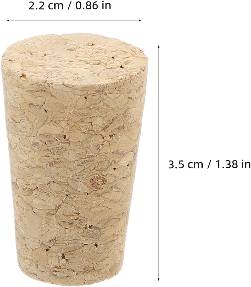 INOOMP 60pcs Cork Stoppers for Salt and Pepper Shakers, Wine Bottle Plug