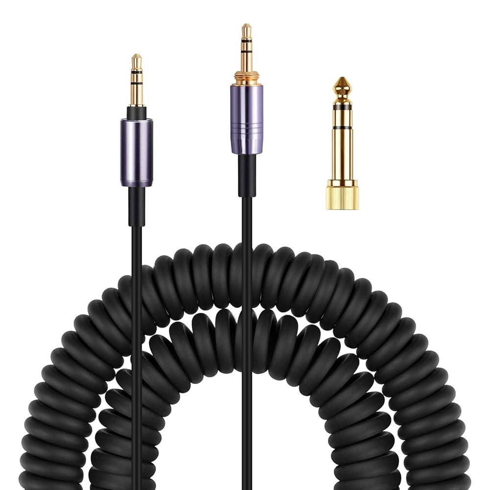 Amazon.com: WH-1000XM3 Coiled Audio Cable Replacement for