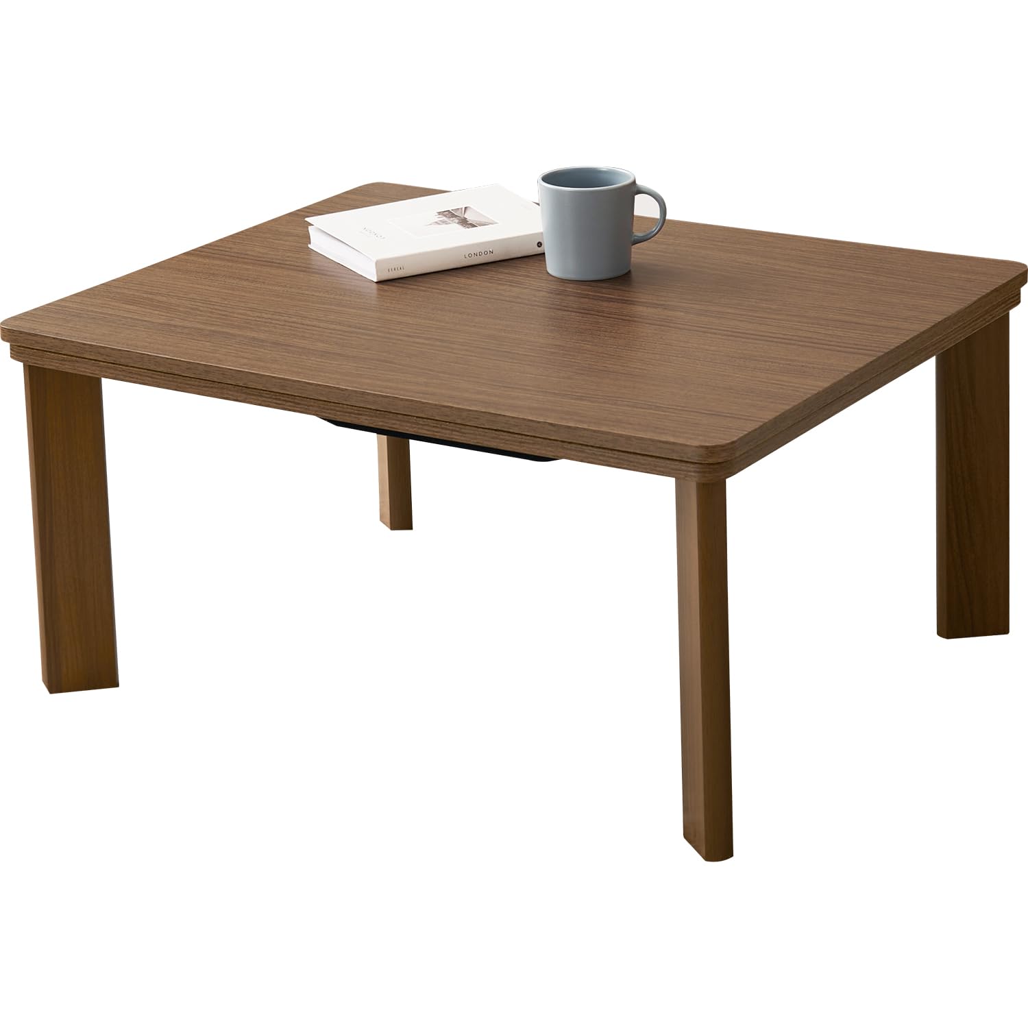 Amazon | 萩原 こたつ ローテーブル コンパクト 長方形 幅75 奥行60