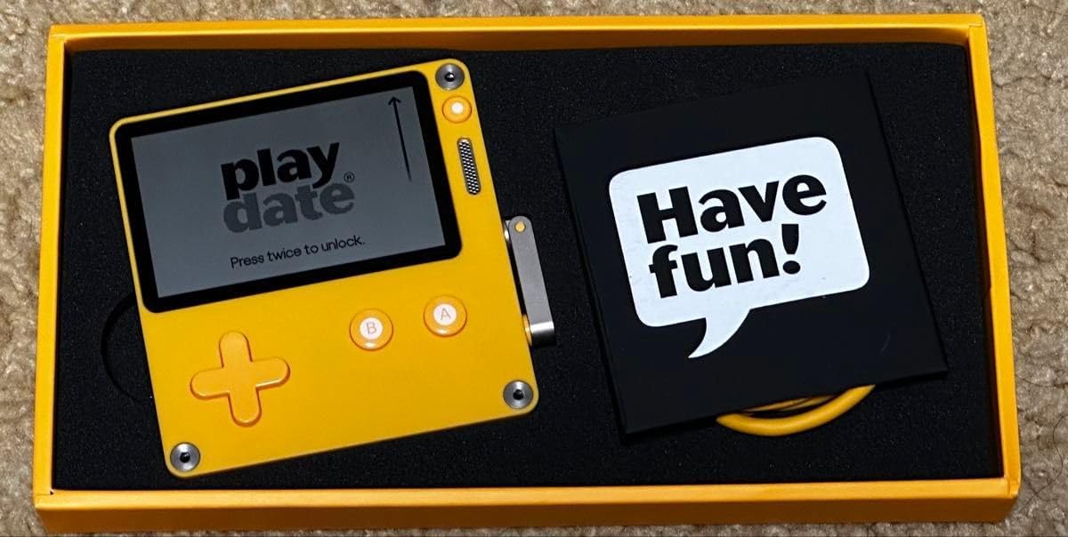 Playdate PLAYDATE with AQUA Cover - 24 Games - Handheld Console by