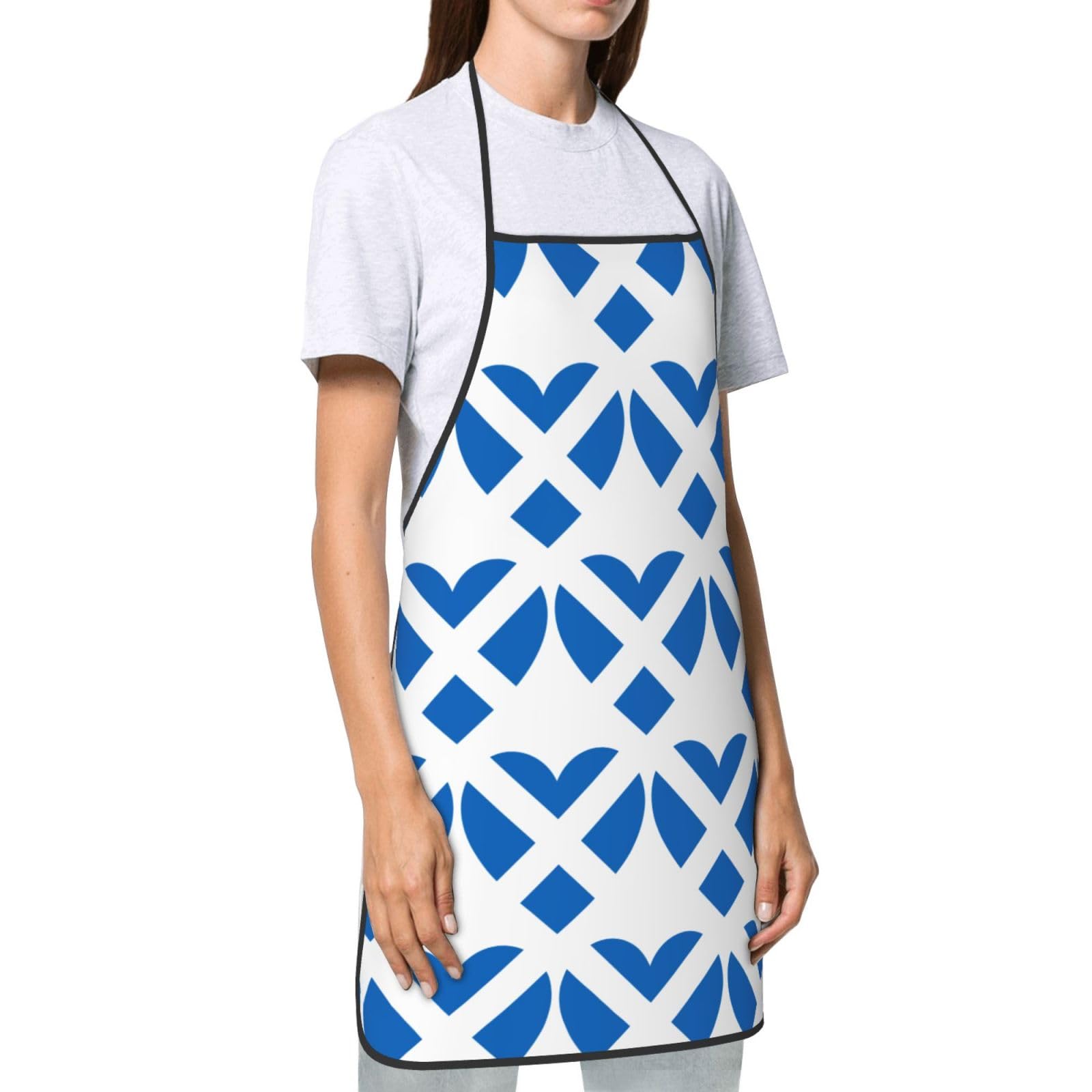 Tablier de cuisine unisexe avec drapeau écossais pour homme et femme