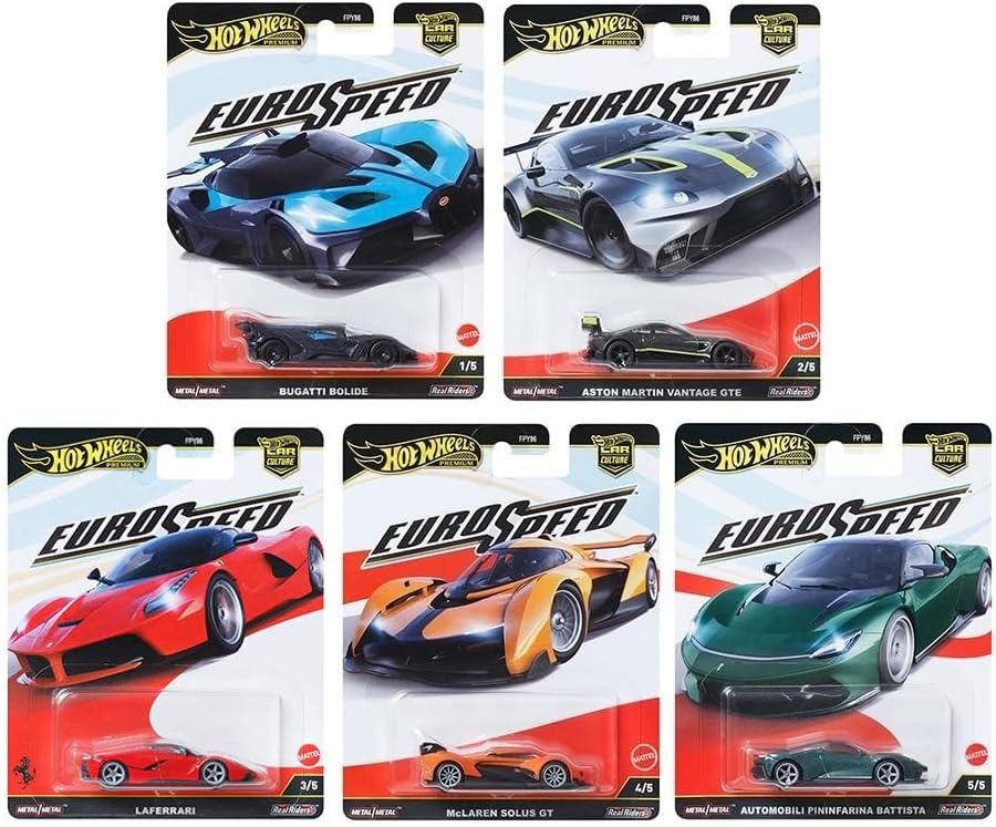Amazon.com: Hot Wheels Euro Speed Premium Collection, Die-Cast