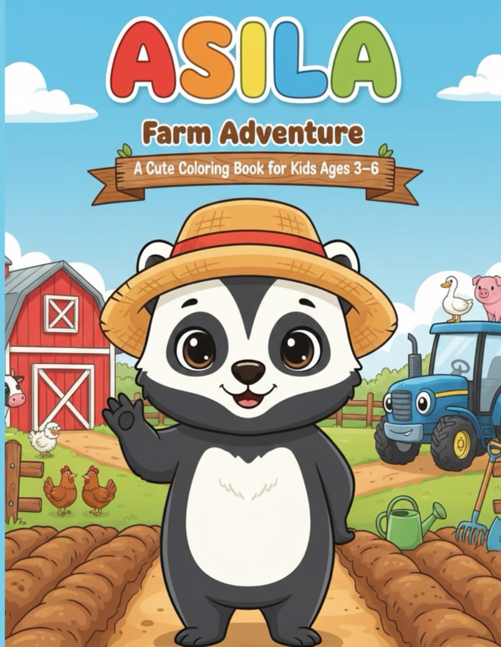 Asila’s Farm Adventure: A Cute Coloring Book for Kids Ages 3–6 (Asila’s Little Adventures)