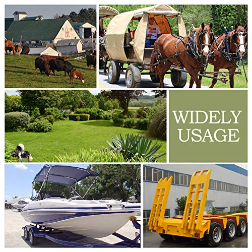 Lanzeuta 12Pcs Heavy Duty Linch Pin With Ring, 1/4" X 1-3/4" Linch Pins, Lynch Pin Assortment Kit For Tractor Trailers Trolley Trucks Mower #TOP6