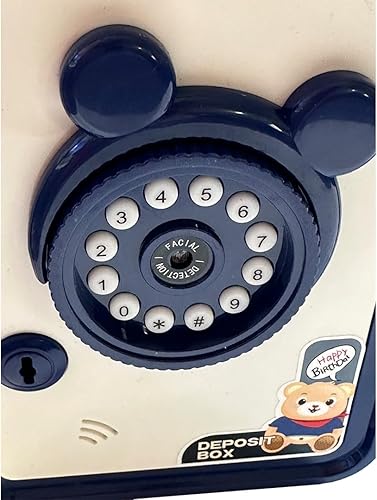 Miniatura 5 de Hucha de dinero con ratón, caja de ahorros seguros para niños, cajero automático para facturas de dinero real, banco de monedas actualizado con