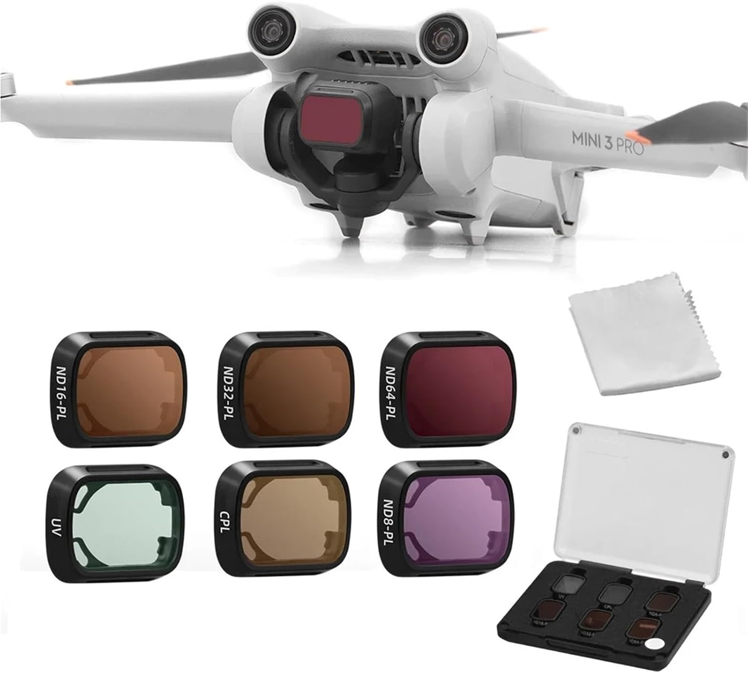 撮影用ドローン レンズフィルターキット DJI フリップ CPL UV ND8 ND16 ND32 ND64