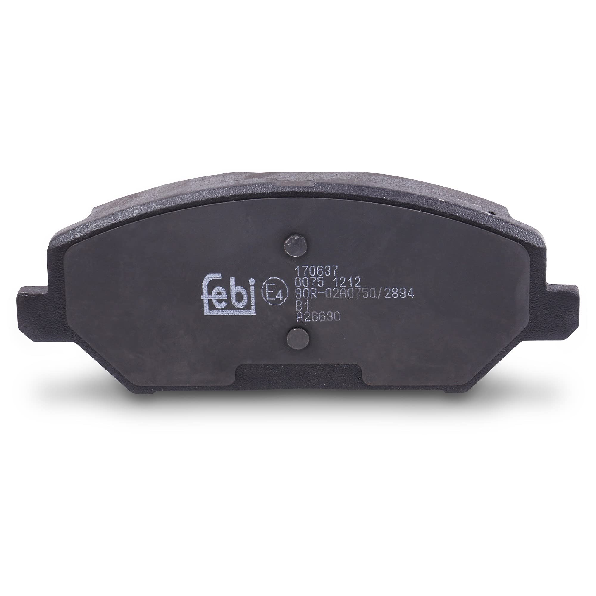 Febi bilstein 170637 - Pastillas de freno con material de montaje, 1 unidad