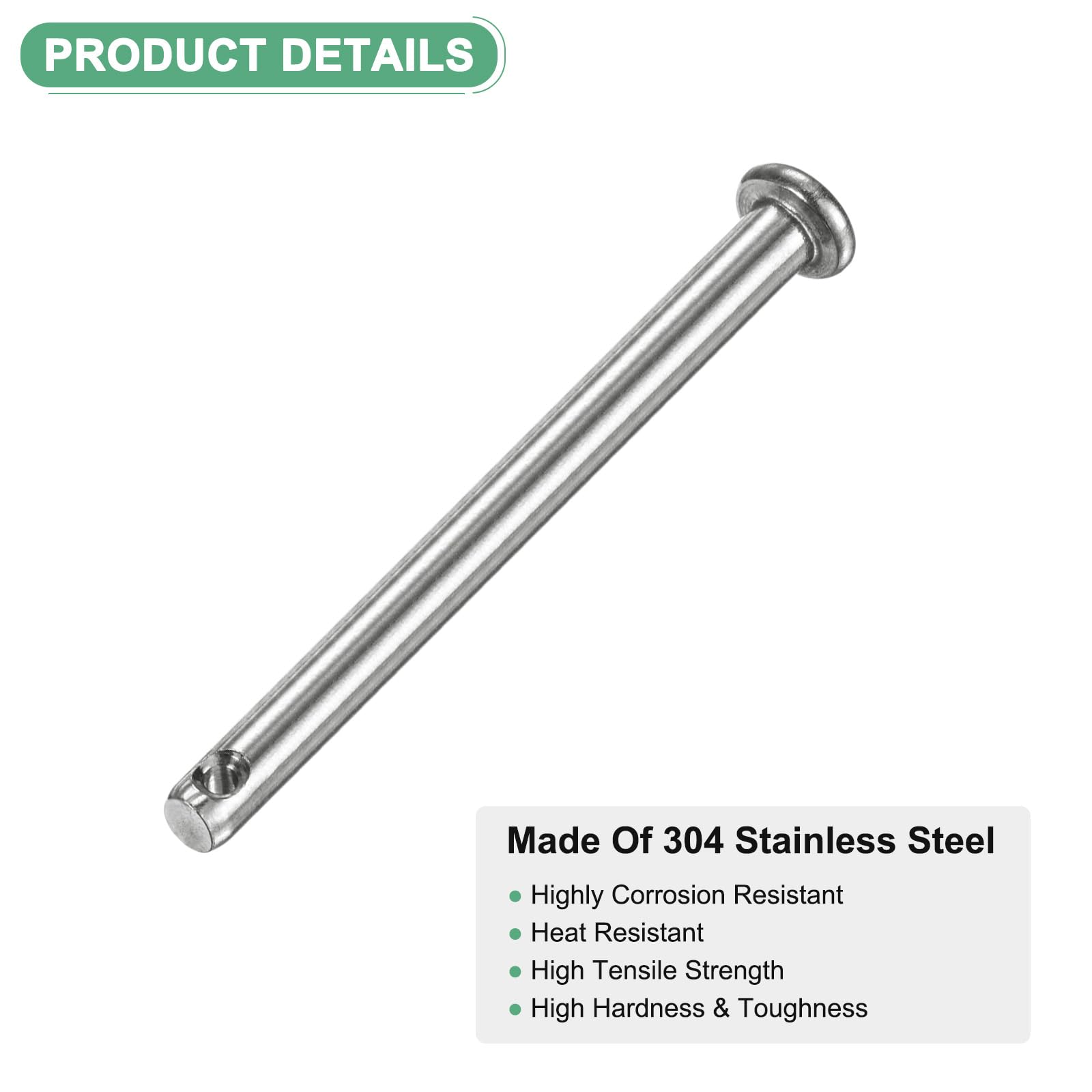 M METERXITY 20-Pack Single Hole Clevis Pins - Image 2