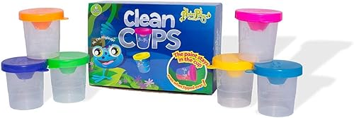 Juego de 6 recipientes de plástico con tapas multicolores, lavables, reutilizables, para niños y adultos