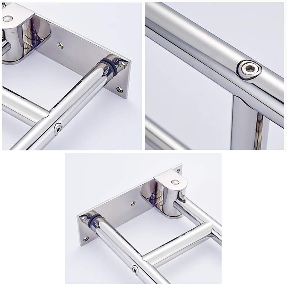 Asa de seguridad para baño abatible y atornillada, barra de apoyo de seguridad para minusvalidos, barra de agarre para inodoro, Mango ducha en forma de U para discapacitados (60 cm)