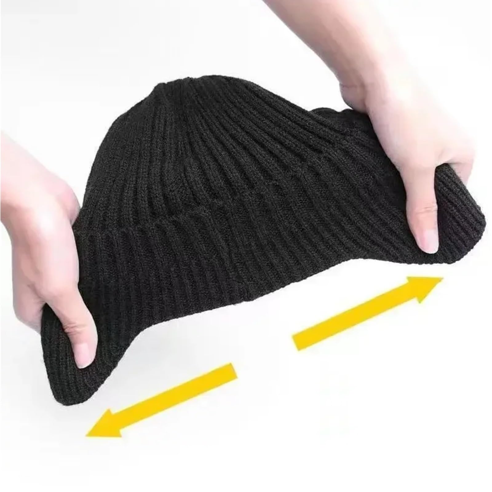 Cappello da uomo in peluche caldo lavorato a maglia con protezione for le orecchie Berretto sci ispessito in velluto a doppio strato for per Gita