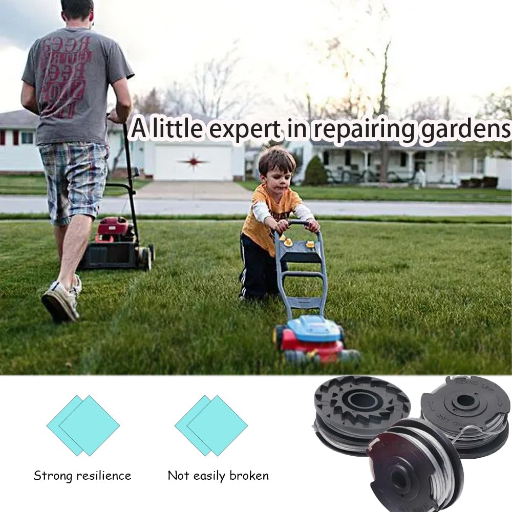 MUFUSHAN 2 Stück Rasentrimmer Spule F016800351 – Doppel-Autofeed-Spule Für Bosch Advancedgrasscut Etc.
