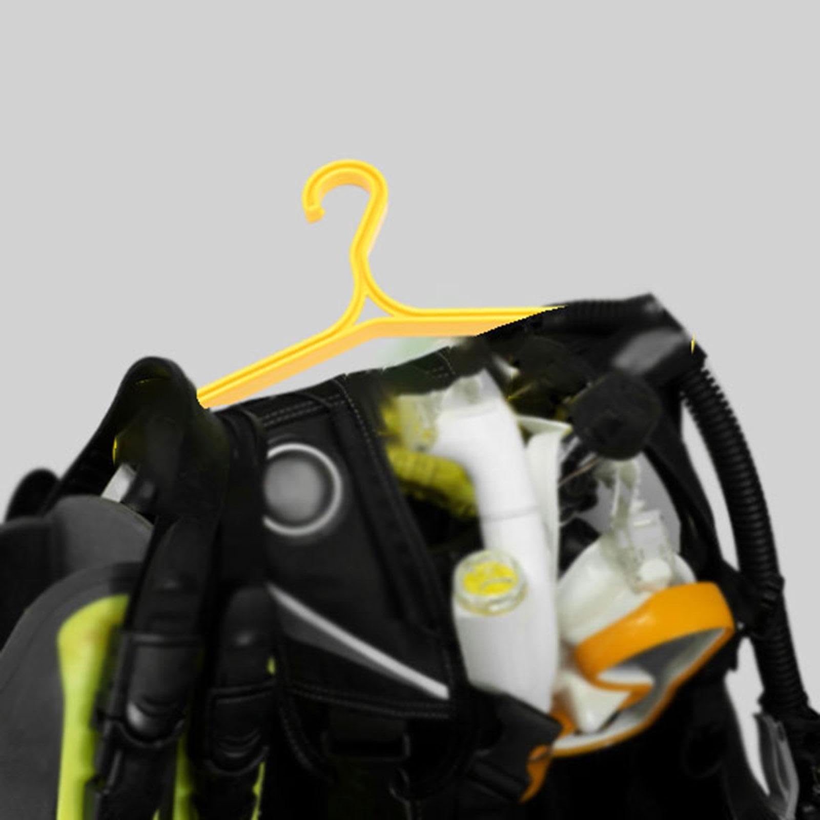 kowaku Scuba Diving Wetsuit Hanger Accessories 16.5x8.6inch Lightweight for Outdoor Activities Anti Slip Versatile BCD BC Hanger, Yellow