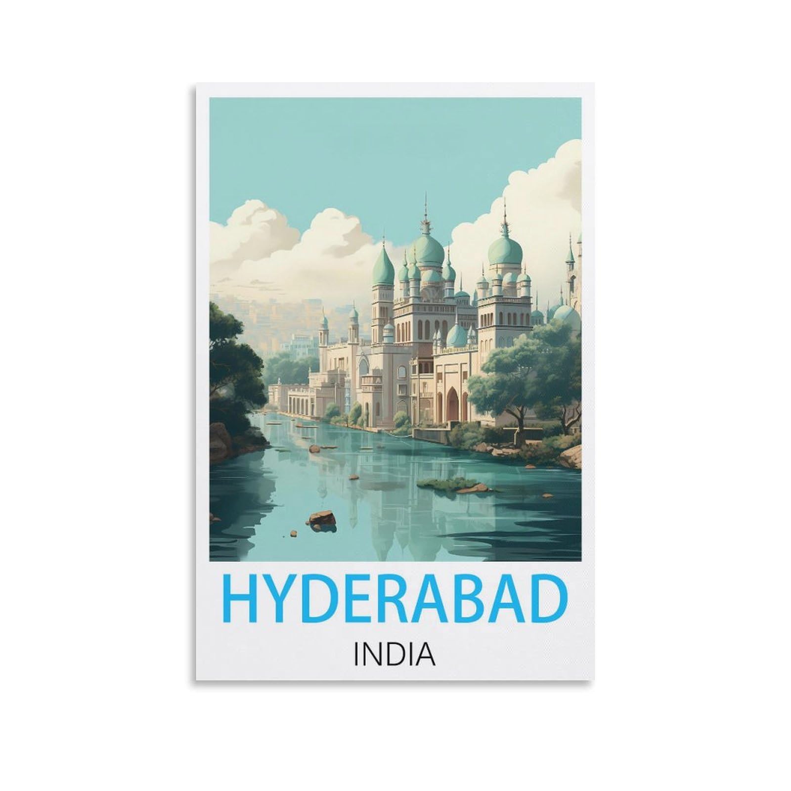 Vintage Metal Tin Wall Sign Hyderabad Indias Metal Wall Art Bar Sign for Kitchen Pubs Coffee Metal Wall Decoration 30x40cm