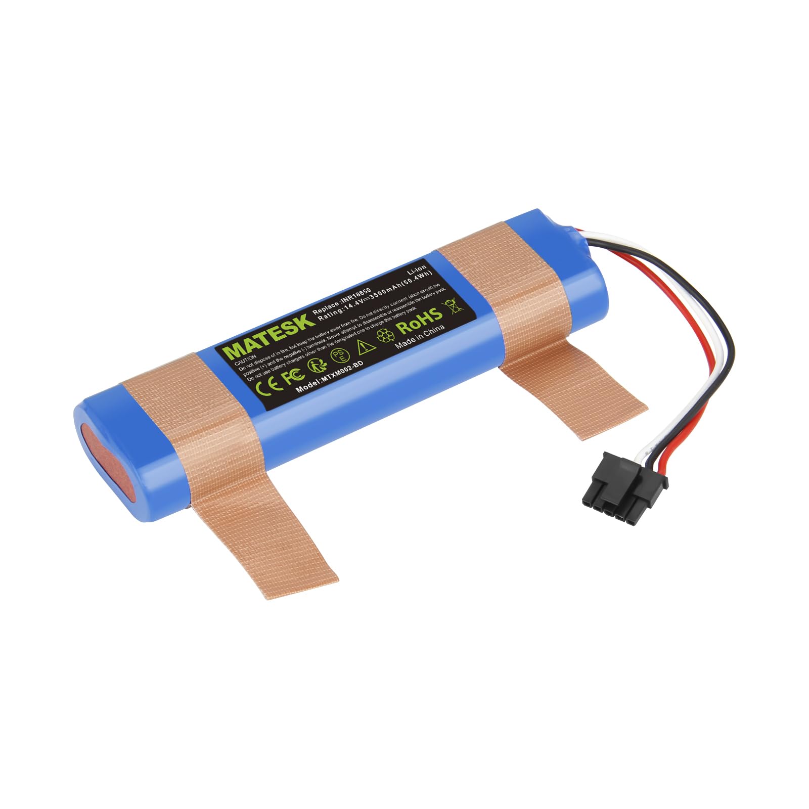Vhbw Batteria Per Xiaomi H18650CH-4S1P – 2600mAh 14,4V Li-Ion Per Robot Aspirapolvere - 4