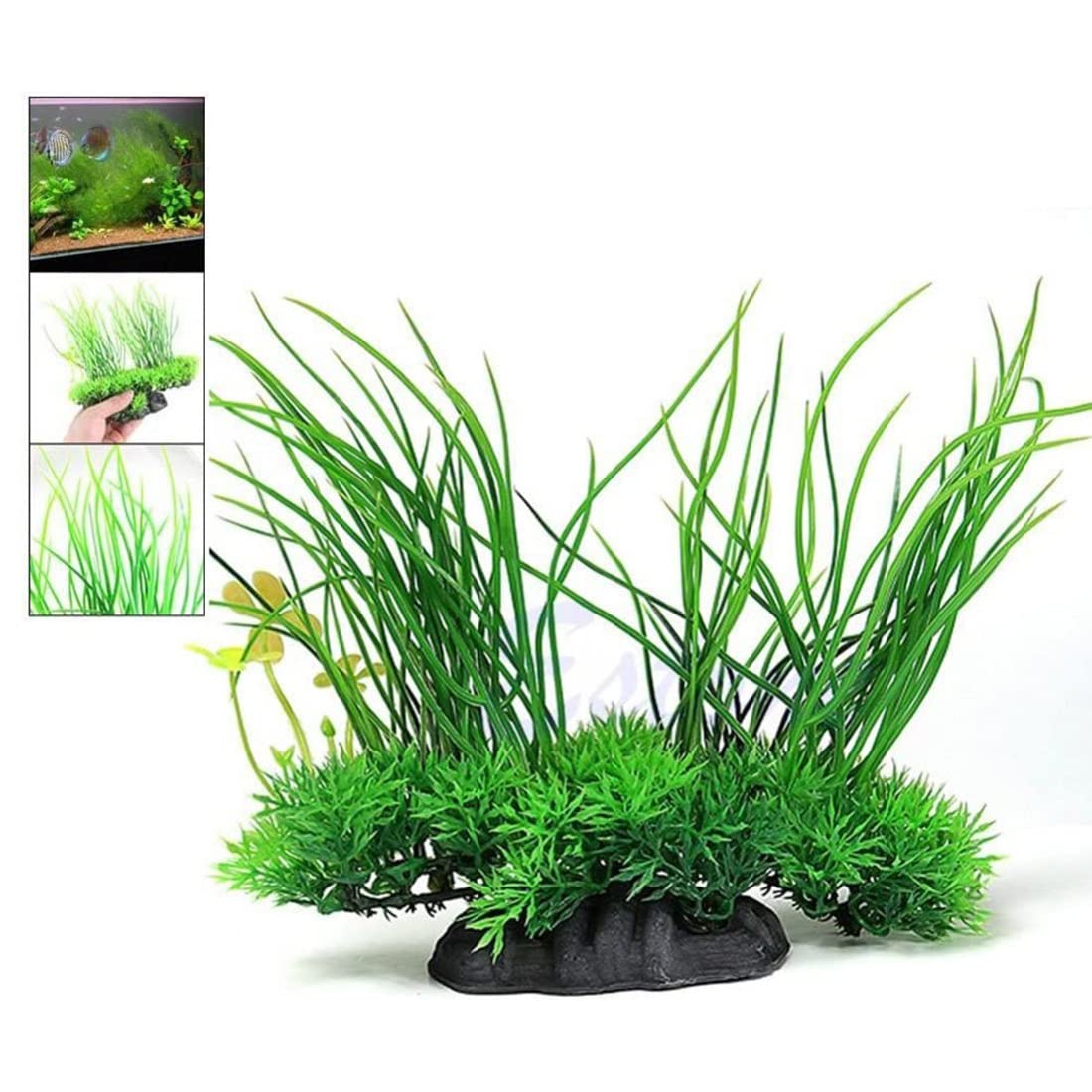 Pianta Artificiale Acquario Hygrophilia - Decorazione Realistica Per Pesci - Foto 12