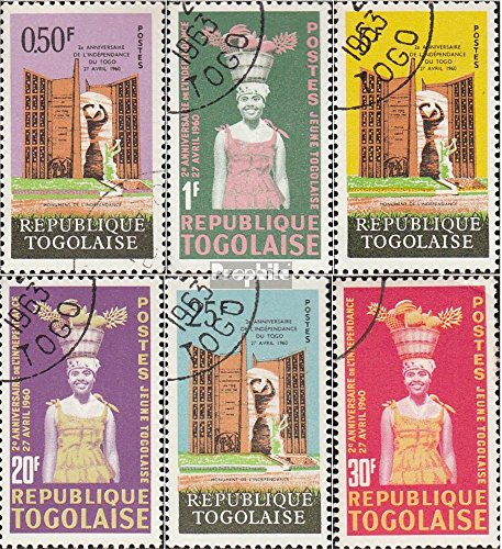 Prophila Collection Togo 340A-345A (completa Edizione) 1962 2. Anniversario il L'indipendenza (Francobolli per i collezionisti)
