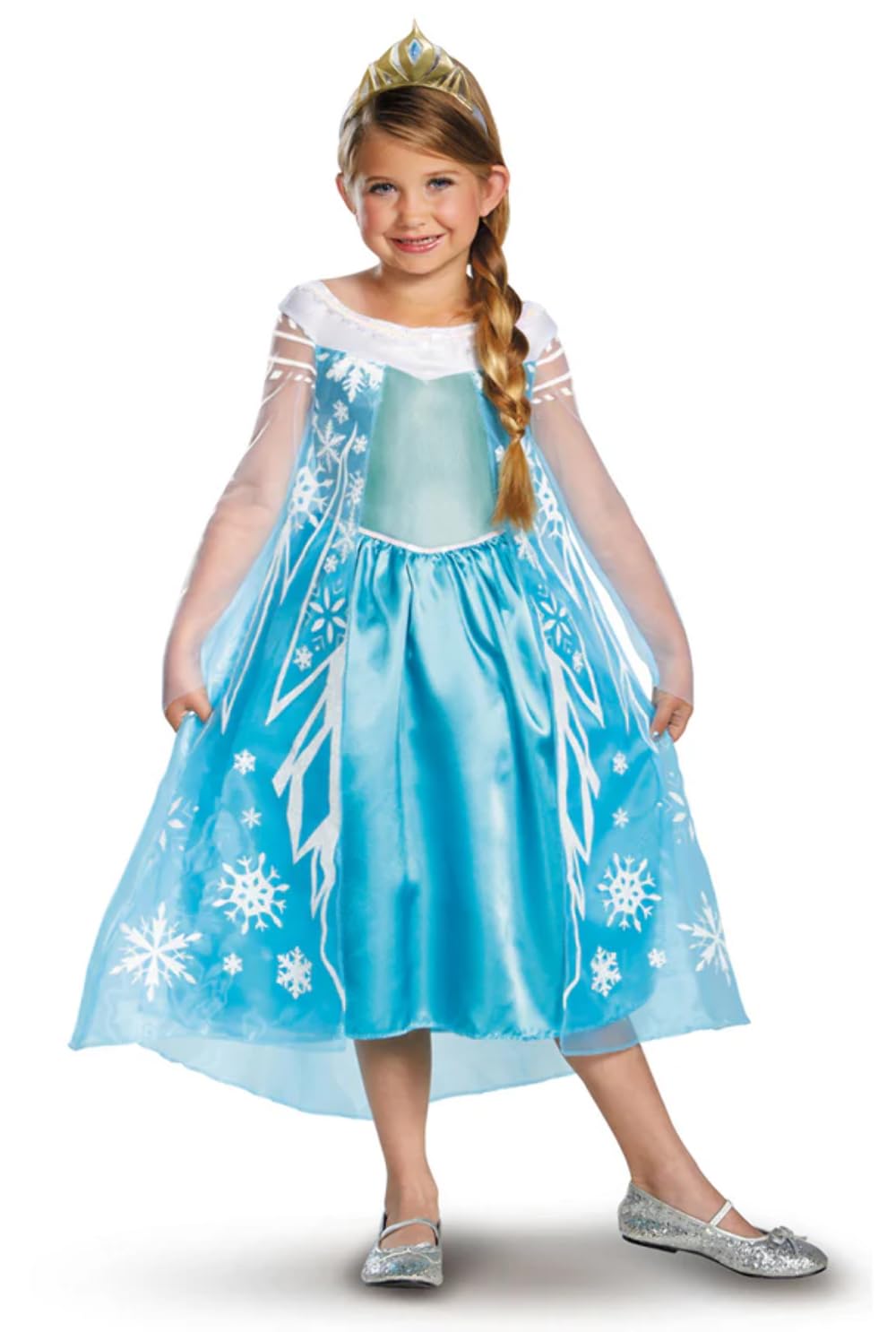 Costume Disguise La Reine des Neiges Elsa (10-12 ans), 10-12 ans, Bleu ciel, 10-12