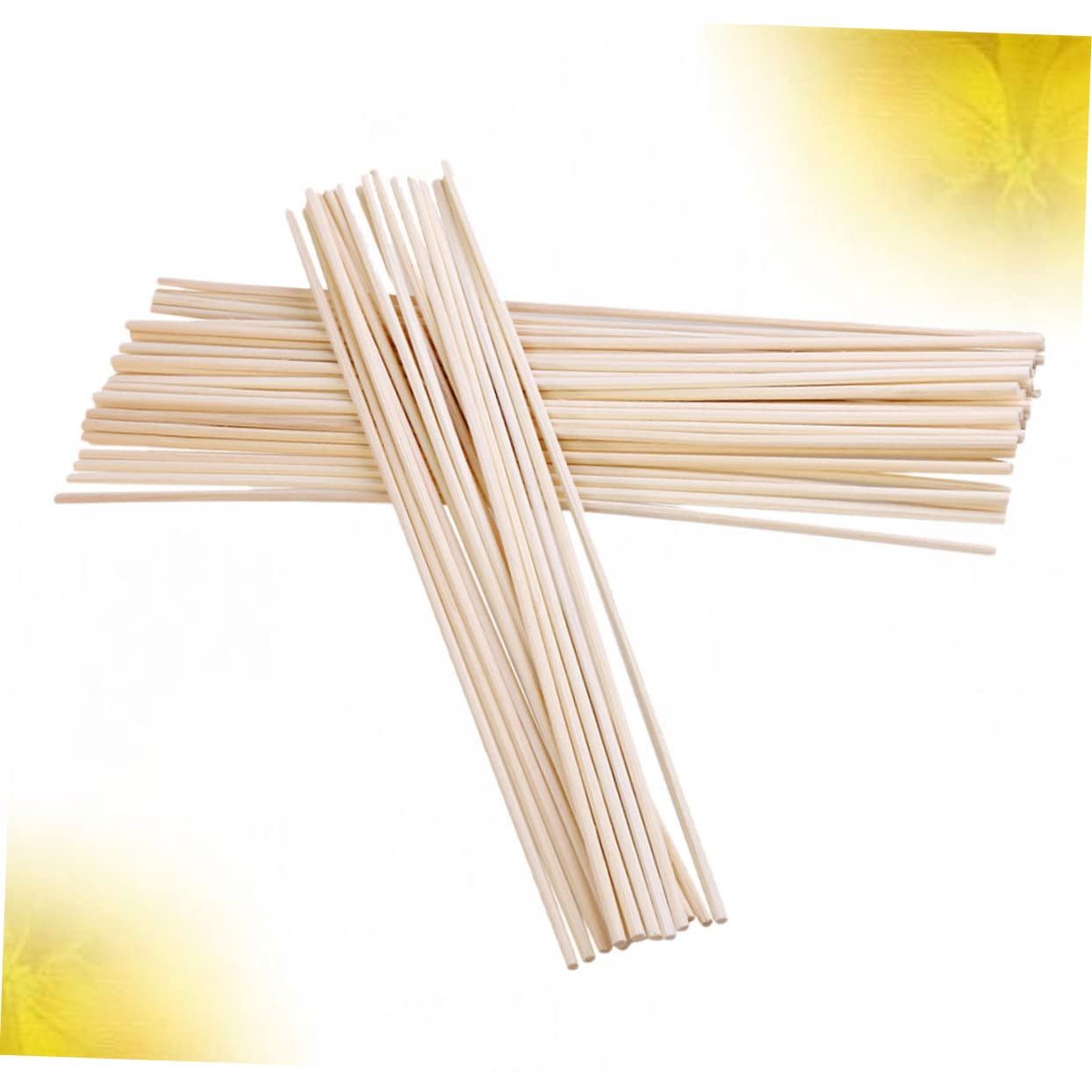 RORPOIR 50pcs Natural Rattan Diffuser Sticks for Essential Oils Aroma Oil Diffuser Replacement Reeds for Home Fragrance Living Room Kitchen Bathroom Office