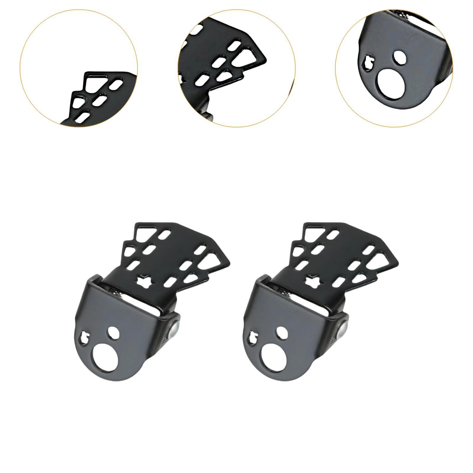 Lot De 2 Pédales Arrière Pliables – Fer, Antidérapant, Charge 100 Kg – Pour VTT, Vélo Enfant – Repose-pieds Passager