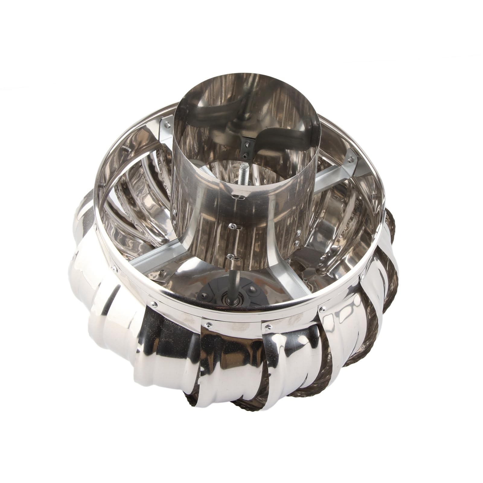 Walfront Ventilatore in Acciaio Inossidabile Ventilatore a Turbina a Turbina con Rotazione Automatica per Ventilazione della Soffitta per Tutto il Tempo