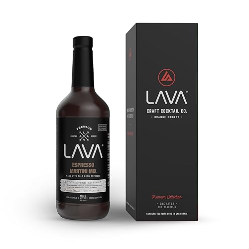 LAVA Premium Espresso Martini Mix, Cold Brew Espresso, 65mg Caffeine