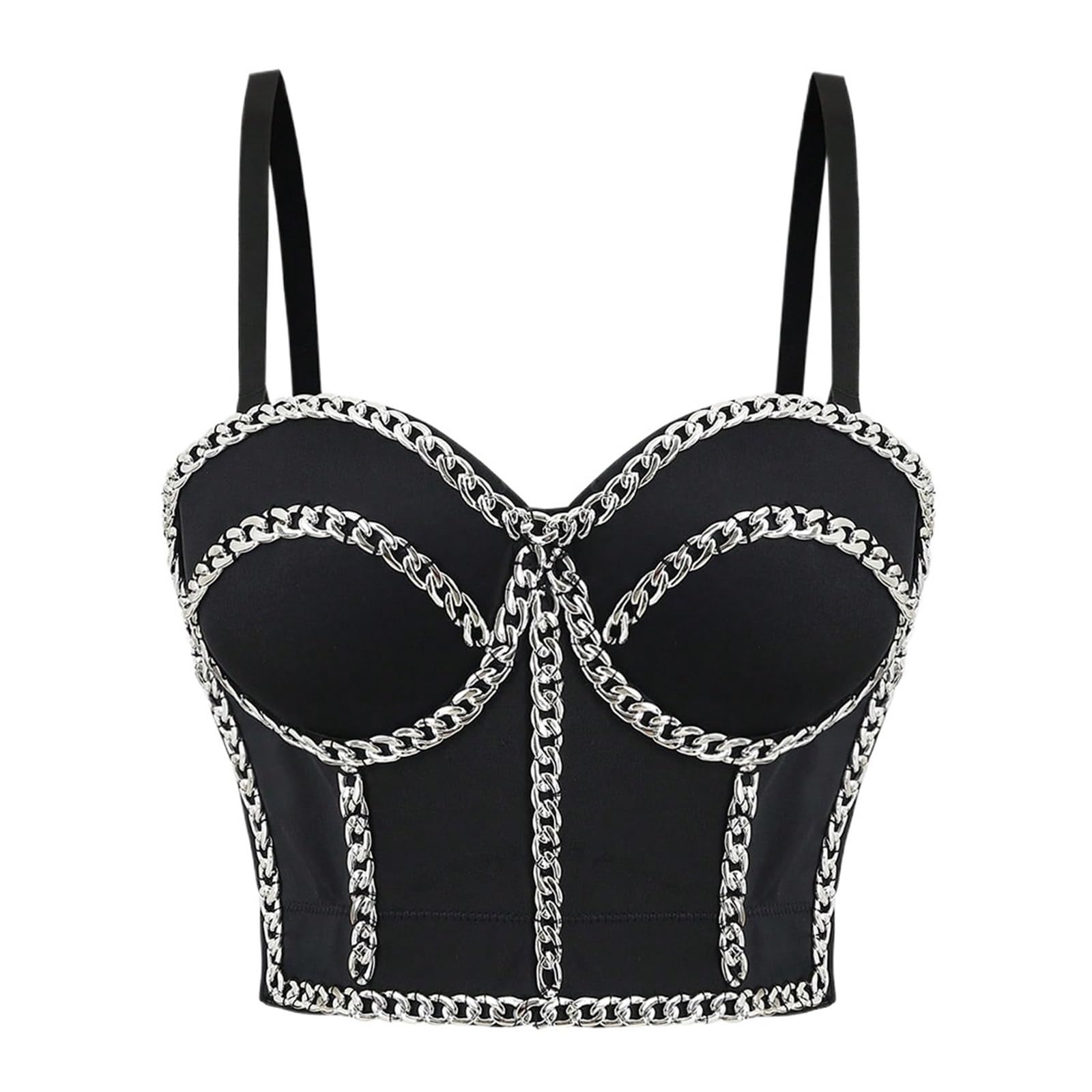 Corset en arête de poisson femme haut débardeur cintré col licou 40C