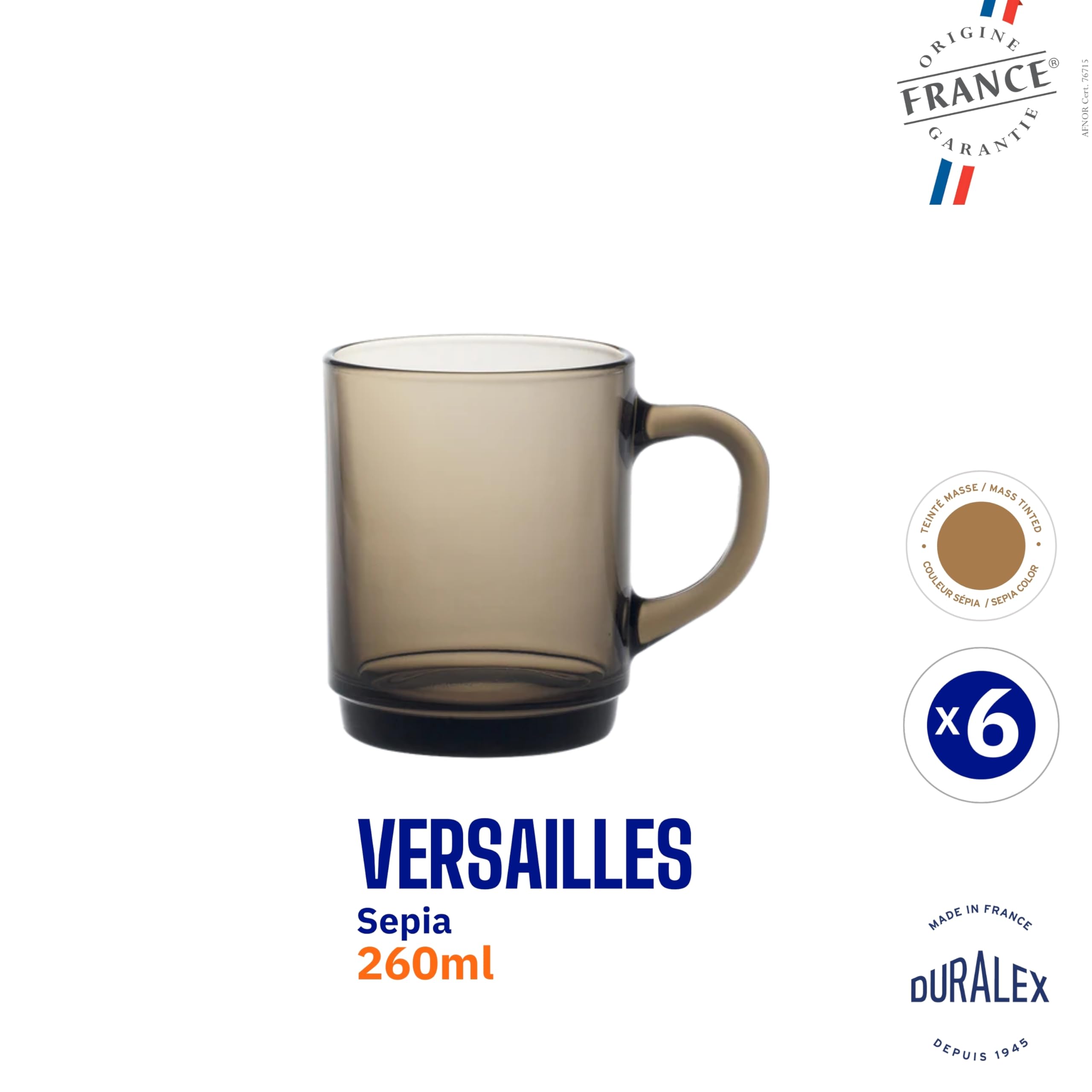 Tasse Duralex Versailles Vert 260 Ml (12 Unités) à Prix